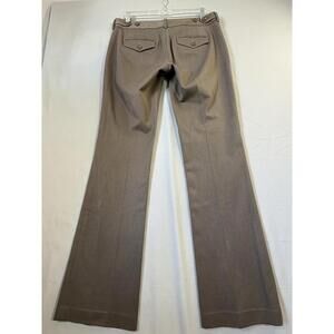 Express Columnist Brown Heather Low Rise Flare Trousers sz 6R 32.5in Inseam READ
